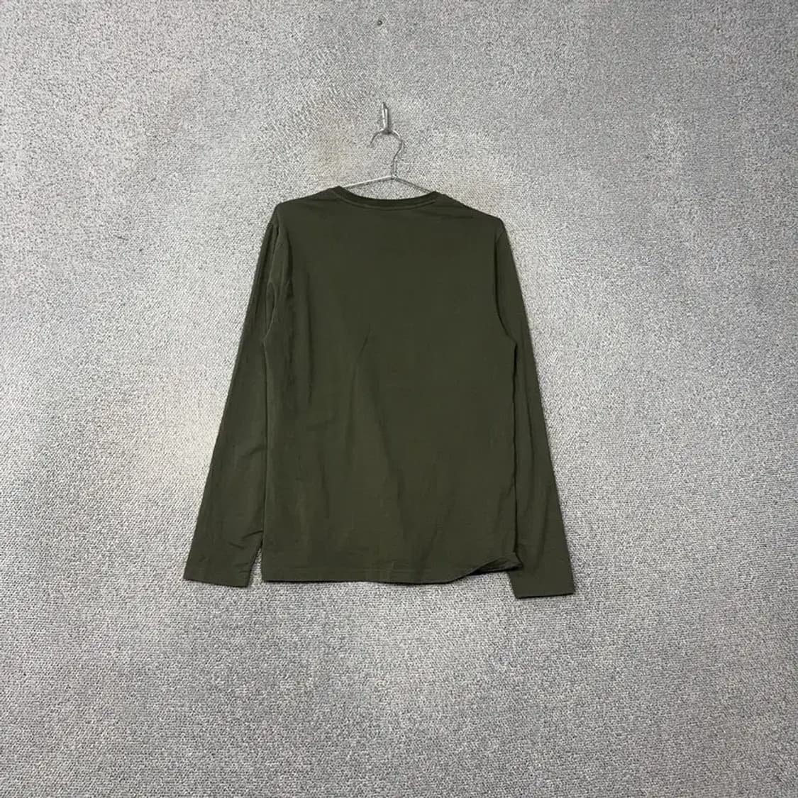 캘빈클라인 카키 로고 남성 슬리브 긴팔티 M 상품이미지2