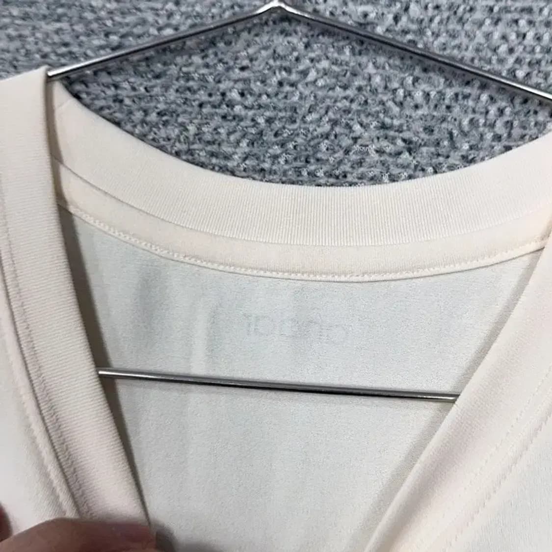 안다르 크림 남성 기능성 반팔티 M 상품이미지3