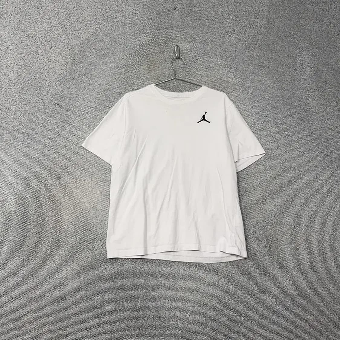 조던 화이트 로고 캐주얼 코튼 반팔티 XXL 상품이미지1