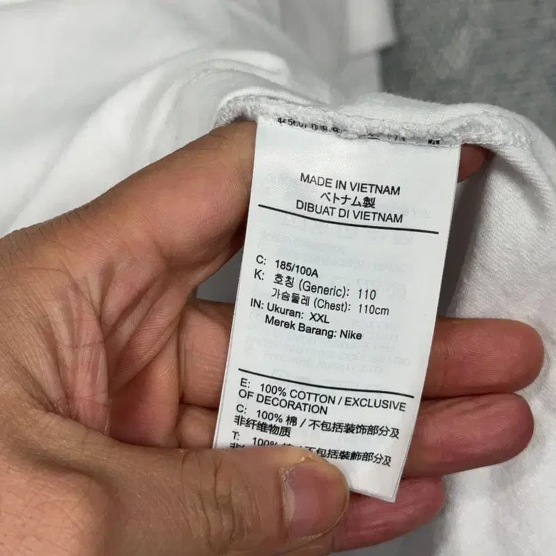 조던 화이트 로고 캐주얼 코튼 반팔티 XXL 상품이미지4