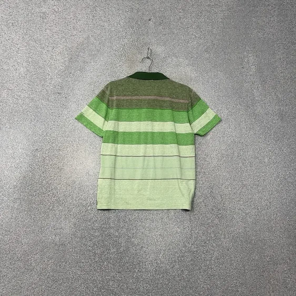 콜롬비아 로고 스트라이프 라이트 그린 기능성 반팔 카라티 XL 상품이미지2