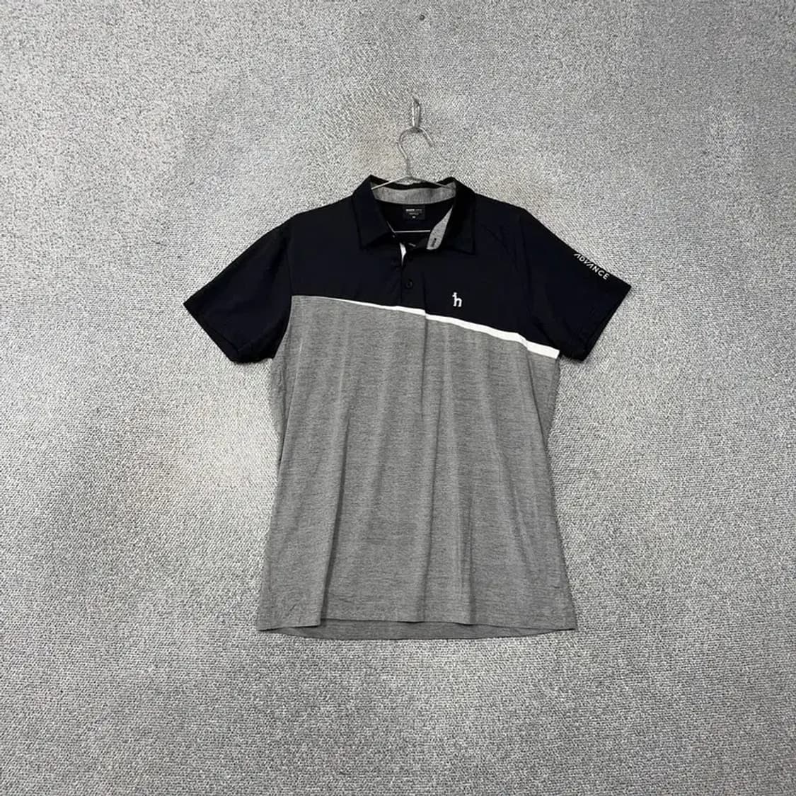 해지스 라이트 그레이 로고 남성 캐중러 반팔 카라티 105 상품이미지1