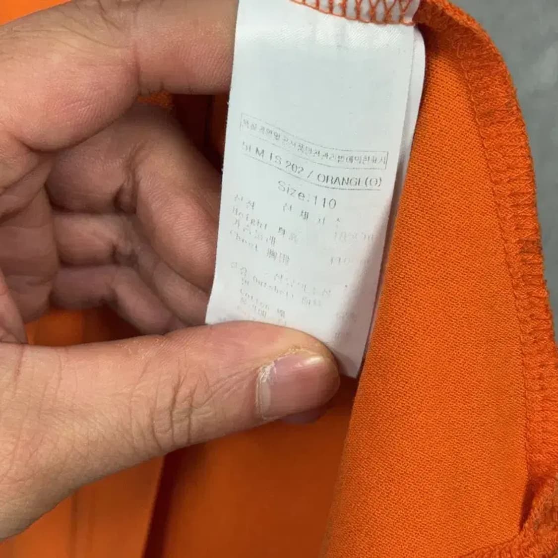 루이까스텔 로고 골프 남성 오렌지 기능성 반팔 카라티 110 상품이미지4