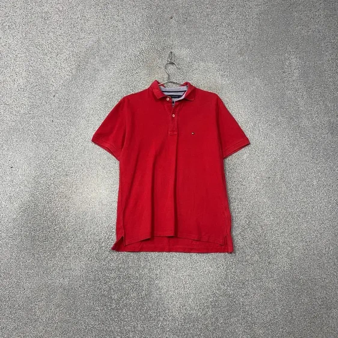 타미힐피거 레드 로고 캐주얼 반팔 카라티 S 상품이미지1