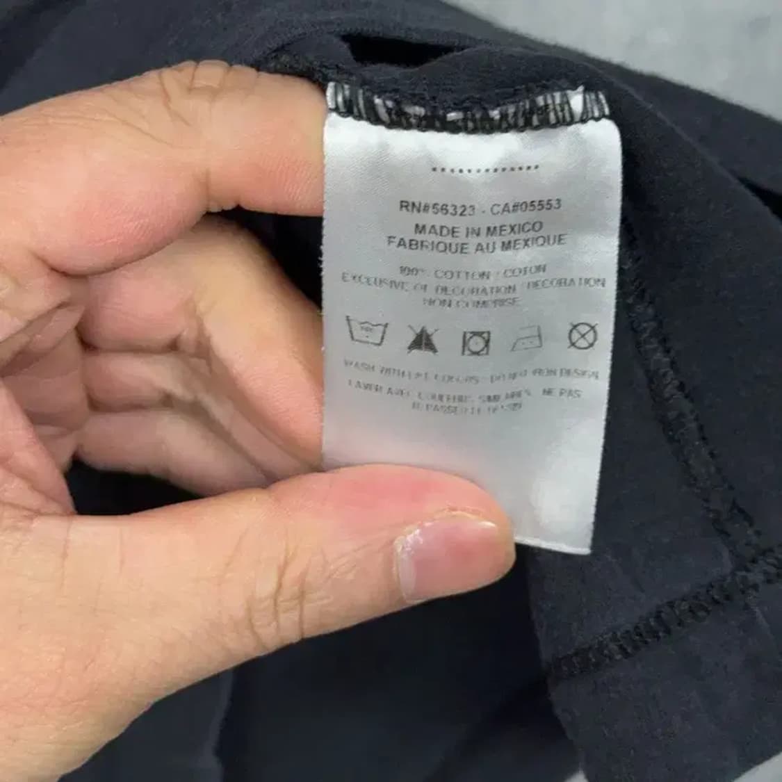 나이키 프린팅 로고 블랙 반팔 티 M 상품이미지4