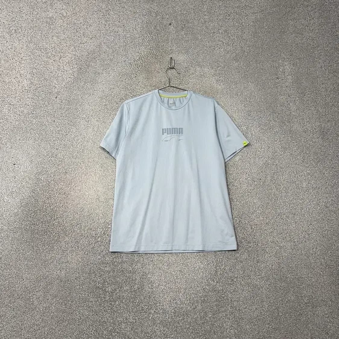 푸마 프린팅 라이트 블루 기능성 반팔티 100 상품이미지1