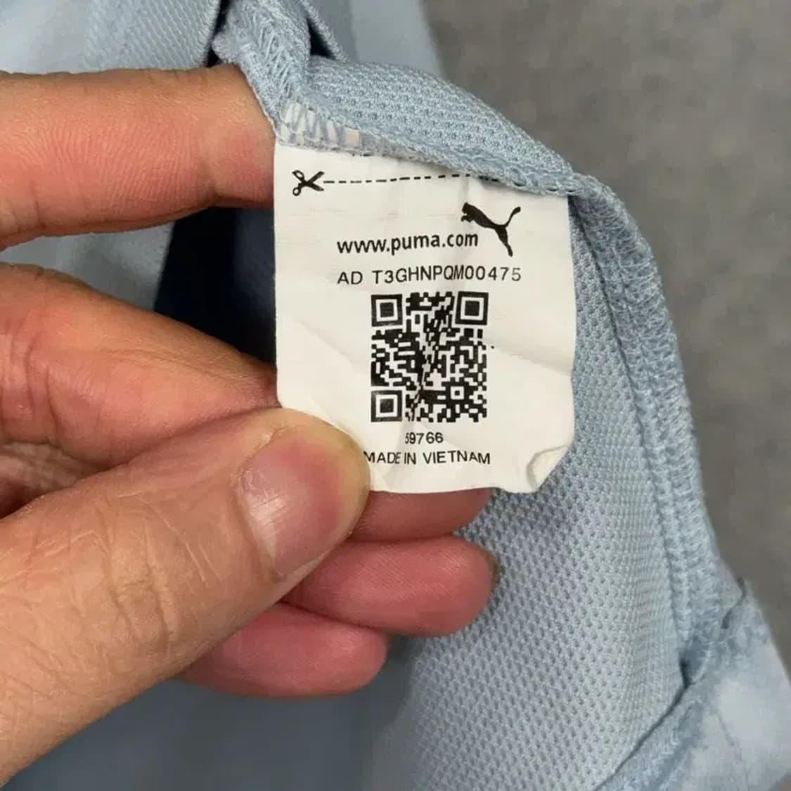 푸마 프린팅 라이트 블루 기능성 반팔티 100 상품이미지4