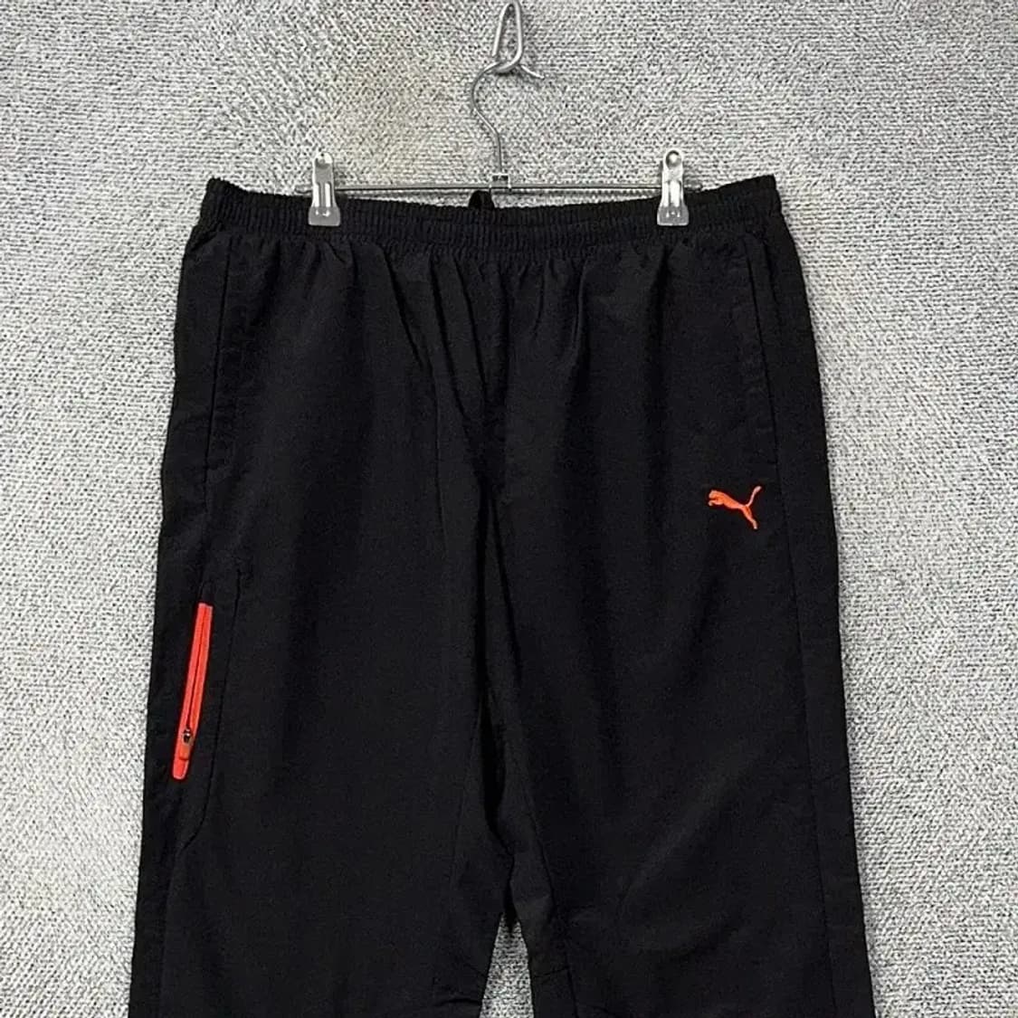 푸마 블랙 로고 기능성 트레이닝 팬츠 XXL 상품이미지3