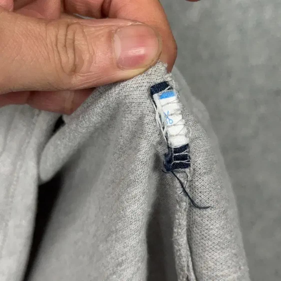 타미힐피거 라이트 그레이 로고 캐주얼 반팔 카라티 S 상품이미지3