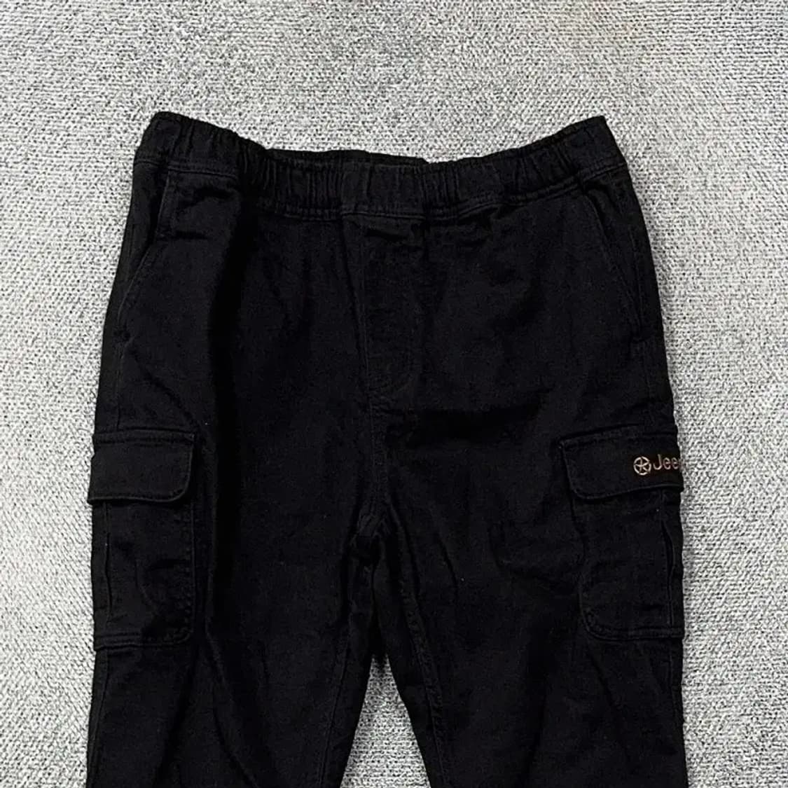 지프 블랙 로고 남성 카고 조거팬츠 28 상품이미지3