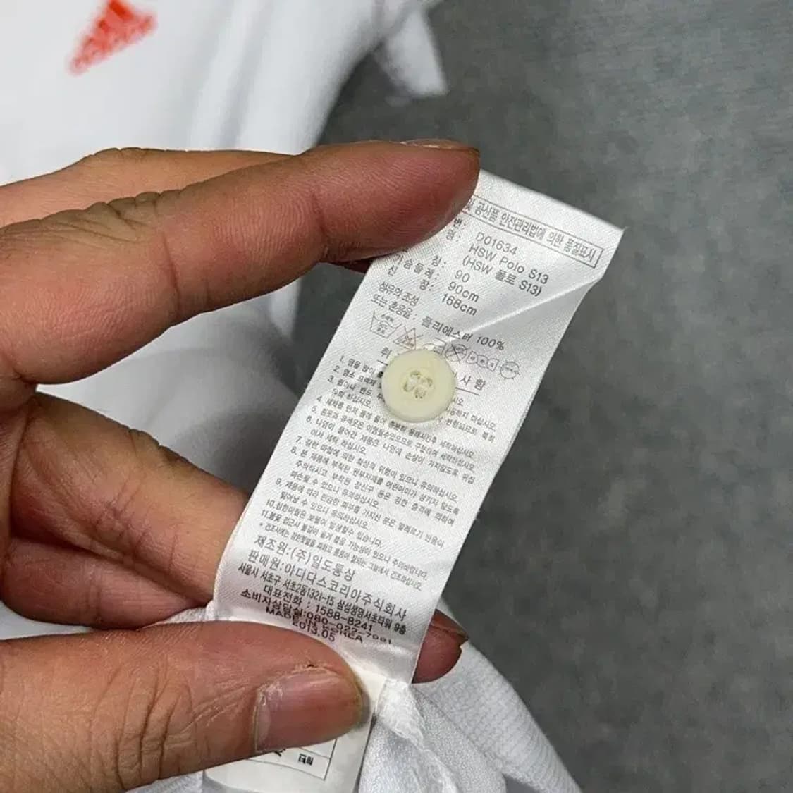 아디다스 화이트 로고 기능성 여성 반팔 카라티 90 상품이미지4