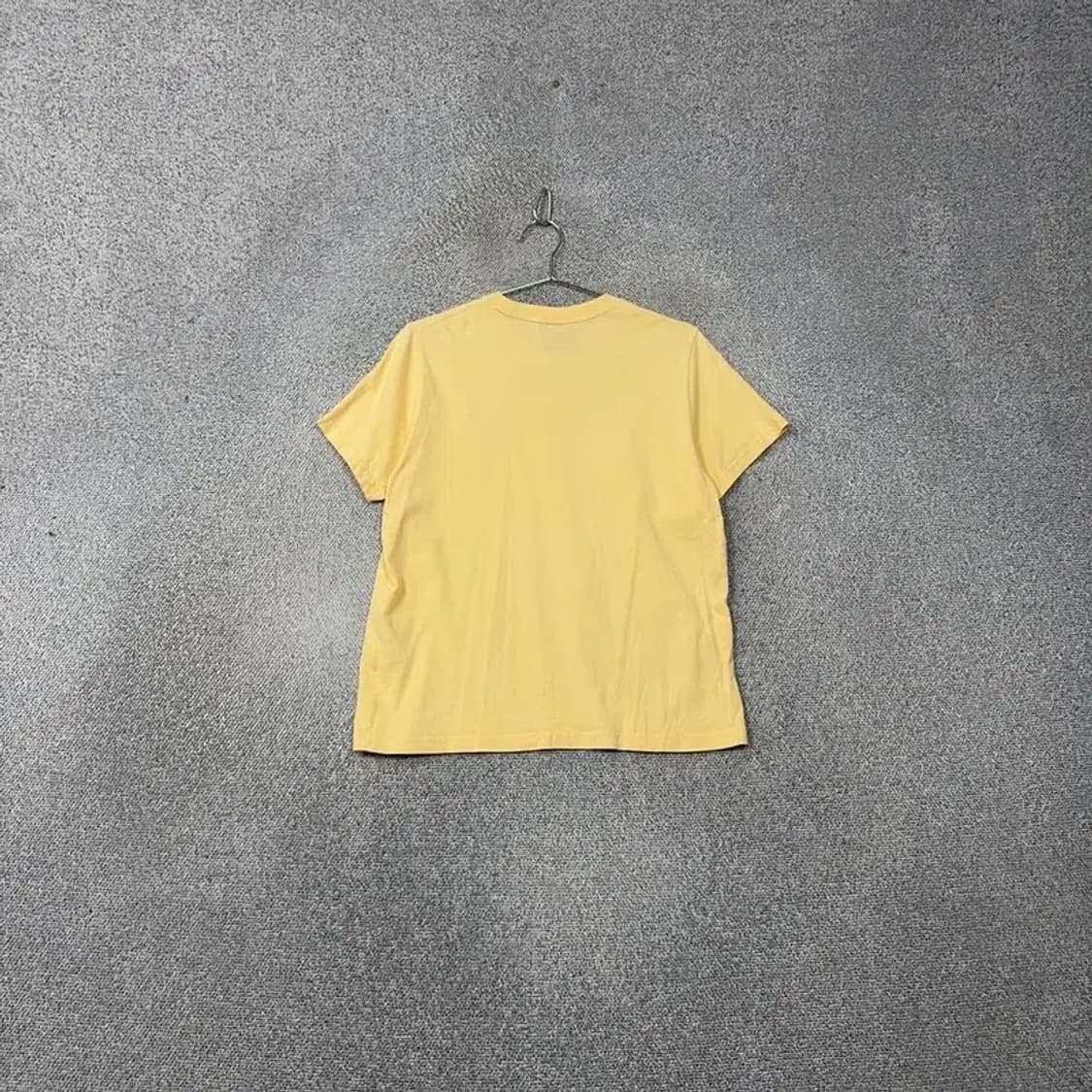 캉골 옐로우 캐주얼 로고 반팔티 M 상품이미지2