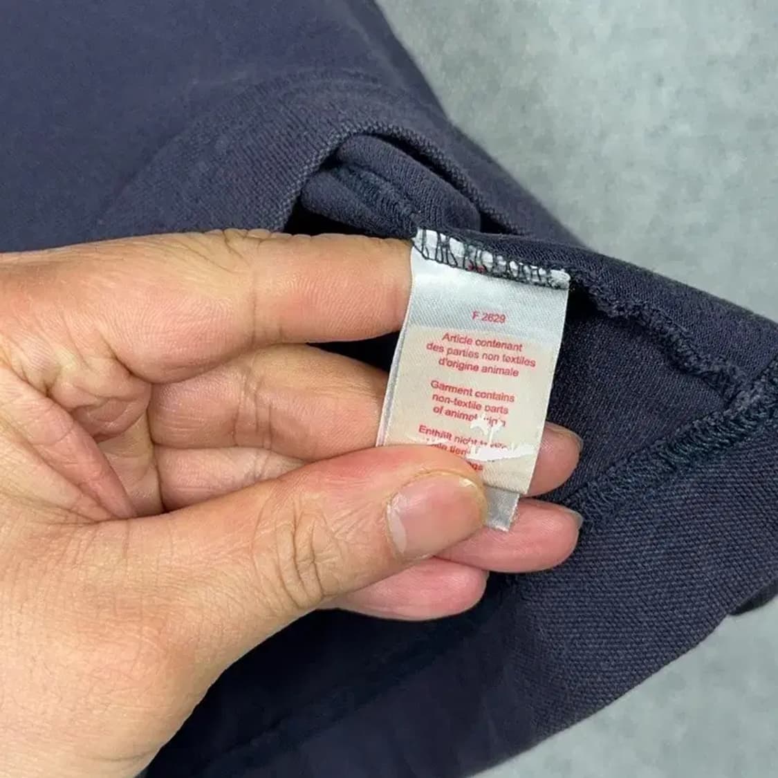 라코스테 네이비 로고 남성 캐주얼 반팔 카라티 100 상품이미지4