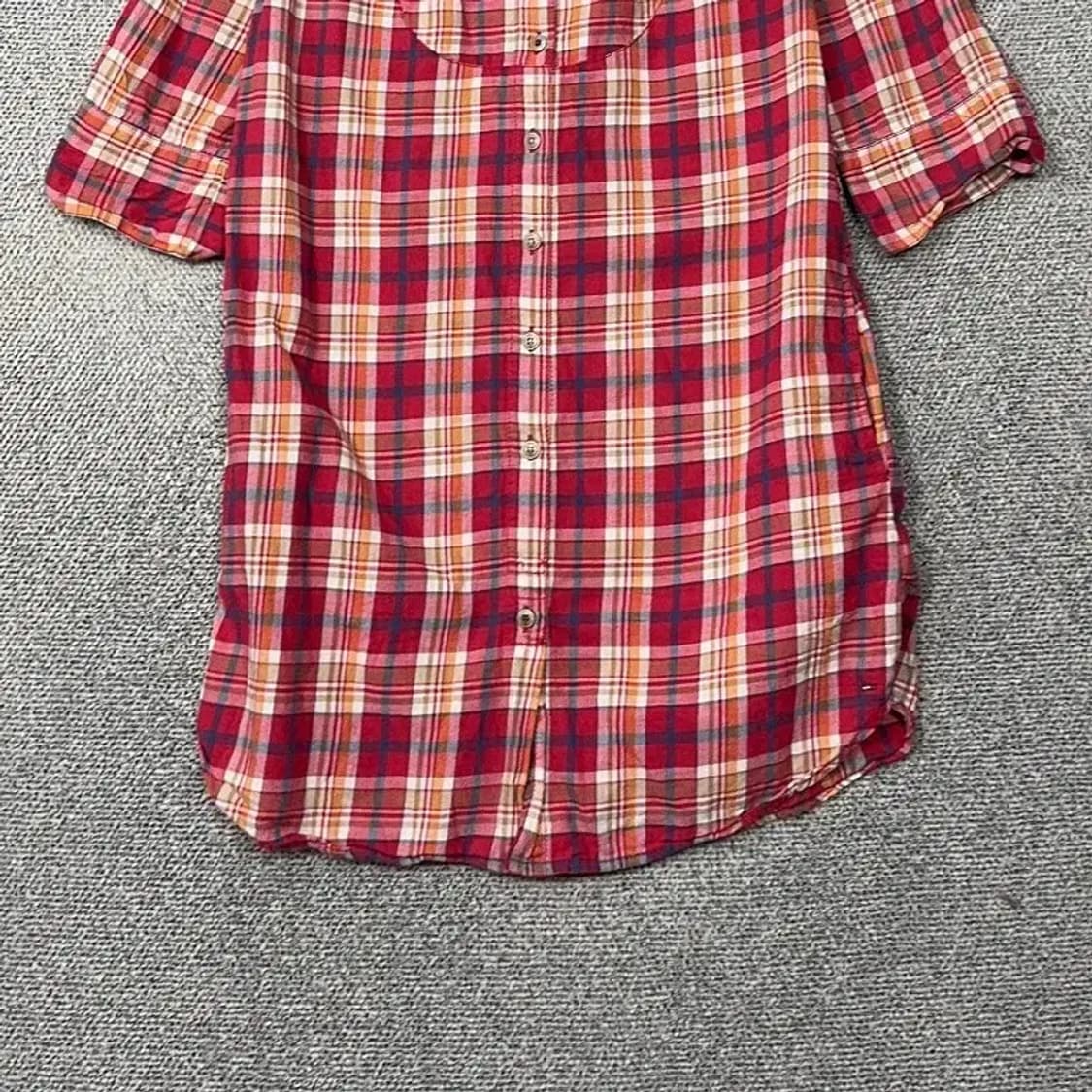 타미힐피거 캐주얼 플란넬 체크 셔츠 원피스 XS 상품이미지4