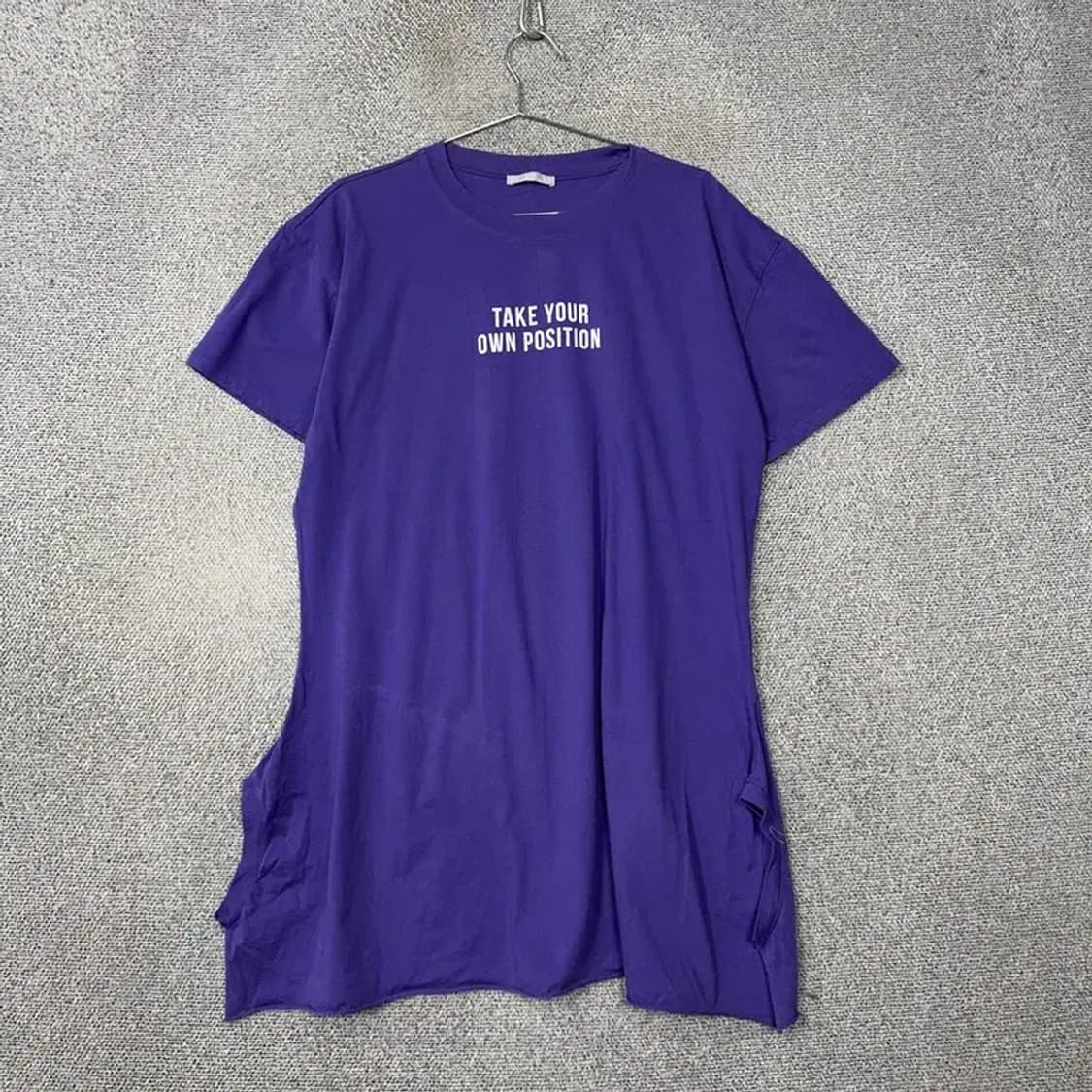 자라 퍼플 프린팅 반팔 원피스 M 상품이미지1