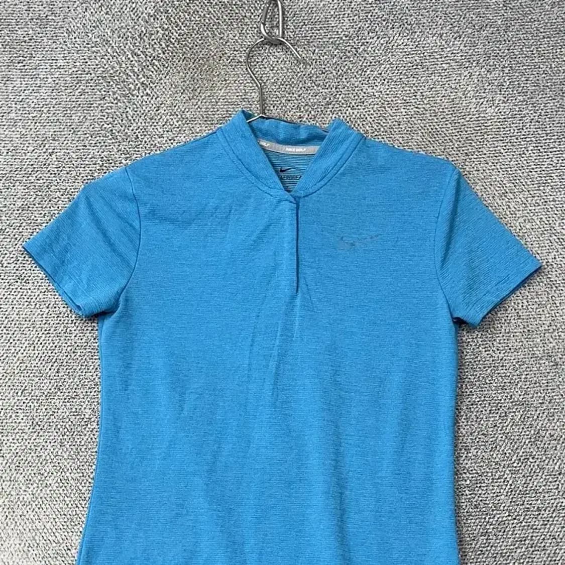 나이키 에어로리액트 여성 블루 기능성 반팔 S 상품이미지3