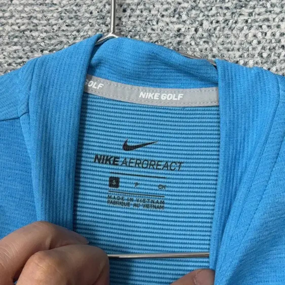 나이키 에어로리액트 여성 블루 기능성 반팔 S 상품이미지5