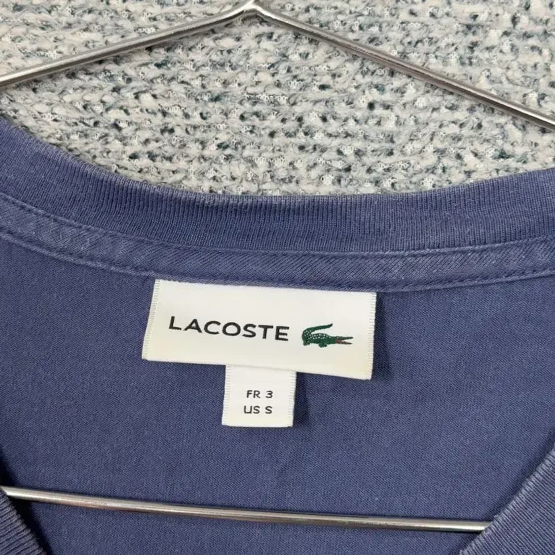 라코스테 네이비 캐주얼 로고 반팔티 95 상품이미지3