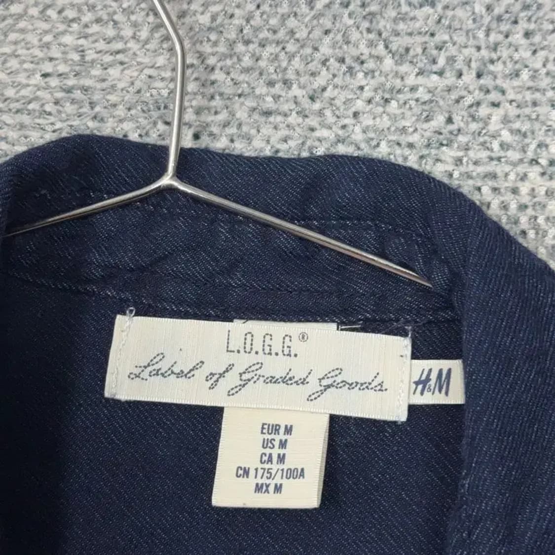 H&M 남성 캐주얼 데님 컬러 셔츠 M 상품이미지3