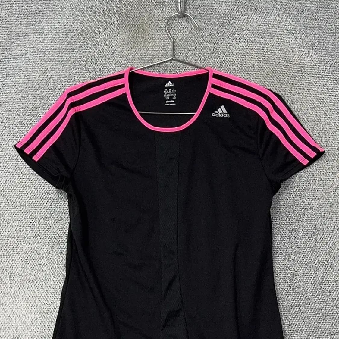 아디다스 검핑 로고 삼선 숏 반팔티 XS-S 상품이미지3