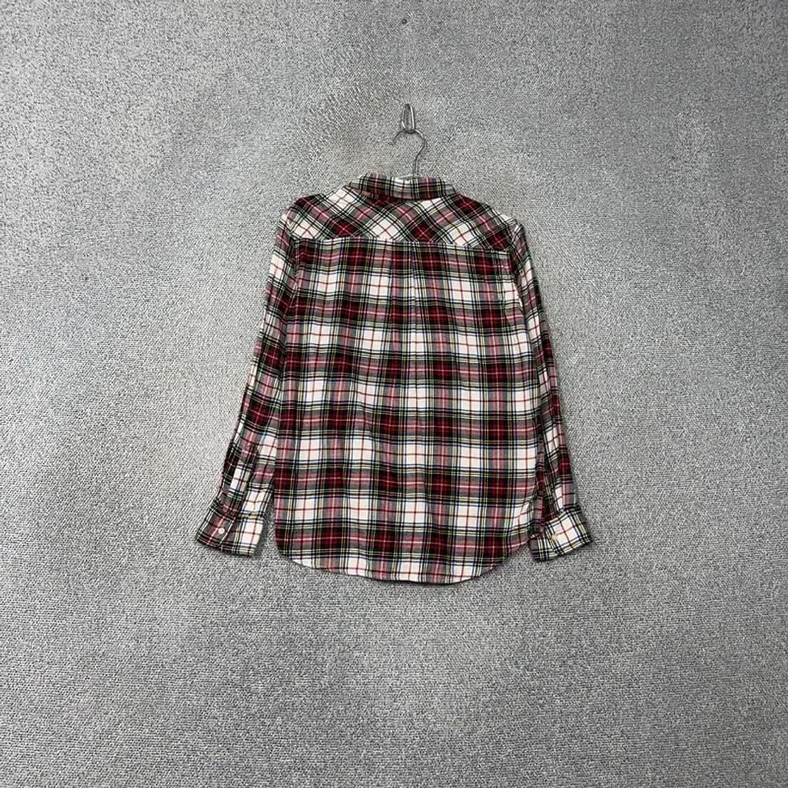 유니클로 레드 체크 플란넬 셔츠 L 상품이미지2