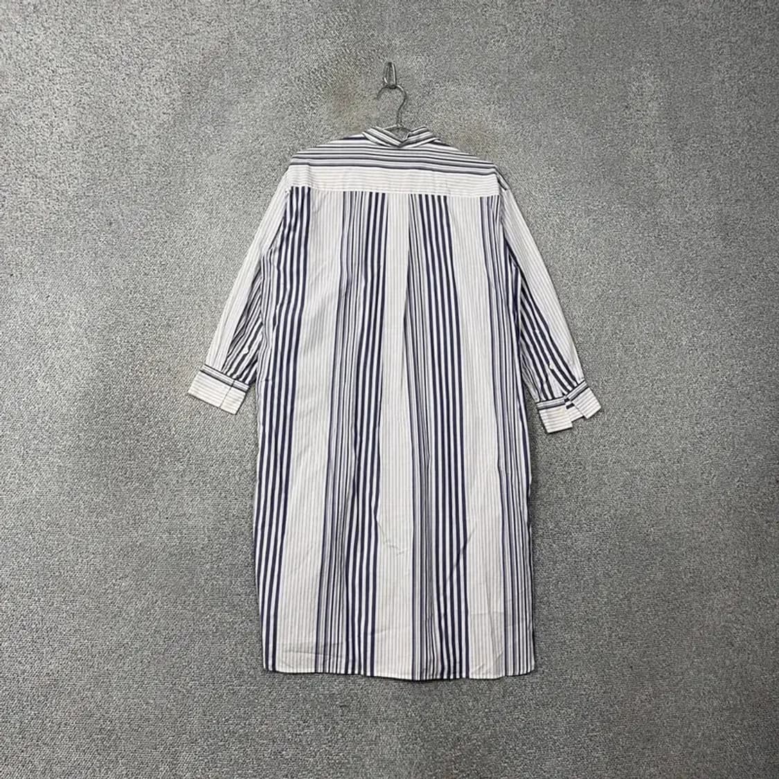 유니클로 스트라이프 화이트 셔츠 원피스 M 상품이미지2