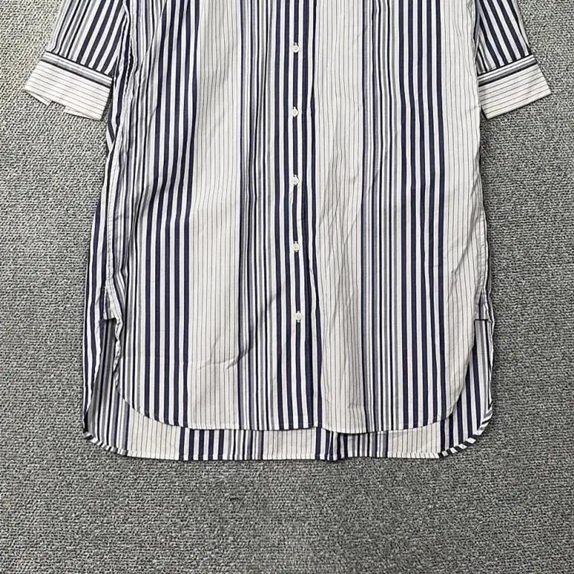 유니클로 스트라이프 화이트 셔츠 원피스 M 상품이미지4