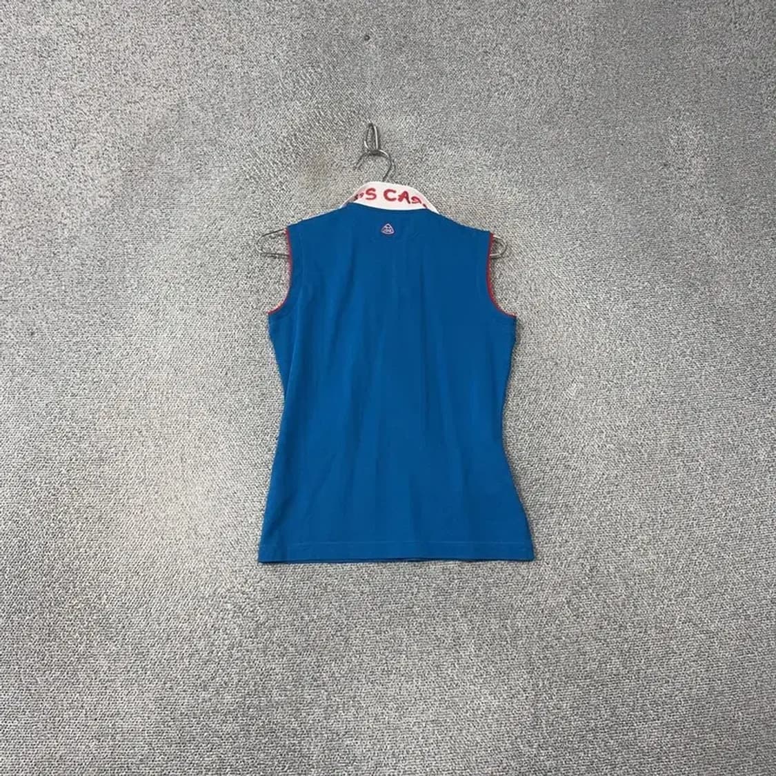 루이까스텔 로고 골프 기능성 블루 민소매 90 상품이미지2