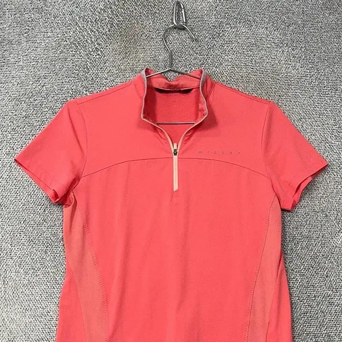 밀레 코랄 로고 여성 기능성 반집업 반팔 티 95 상품이미지3