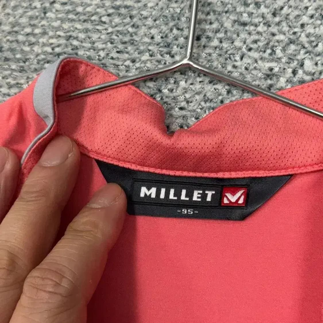 밀레 코랄 로고 여성 기능성 반집업 반팔 티 95 상품이미지5