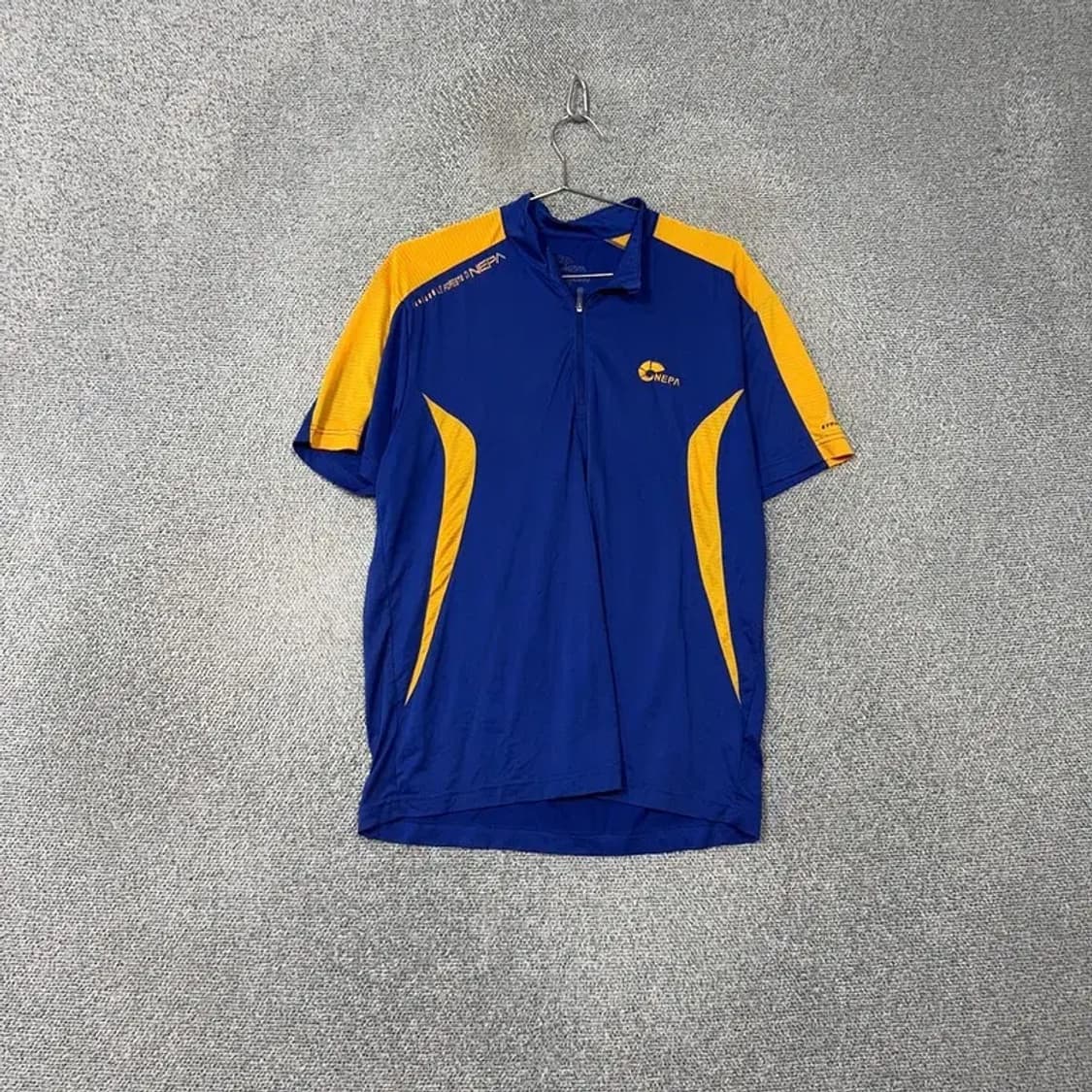 네파 블루 로고 등산 기능성 반집업 반팔티 L 상품이미지1