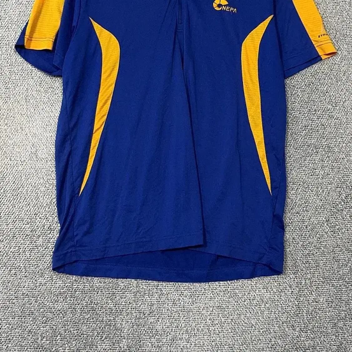 네파 블루 로고 등산 기능성 반집업 반팔티 L 상품이미지4