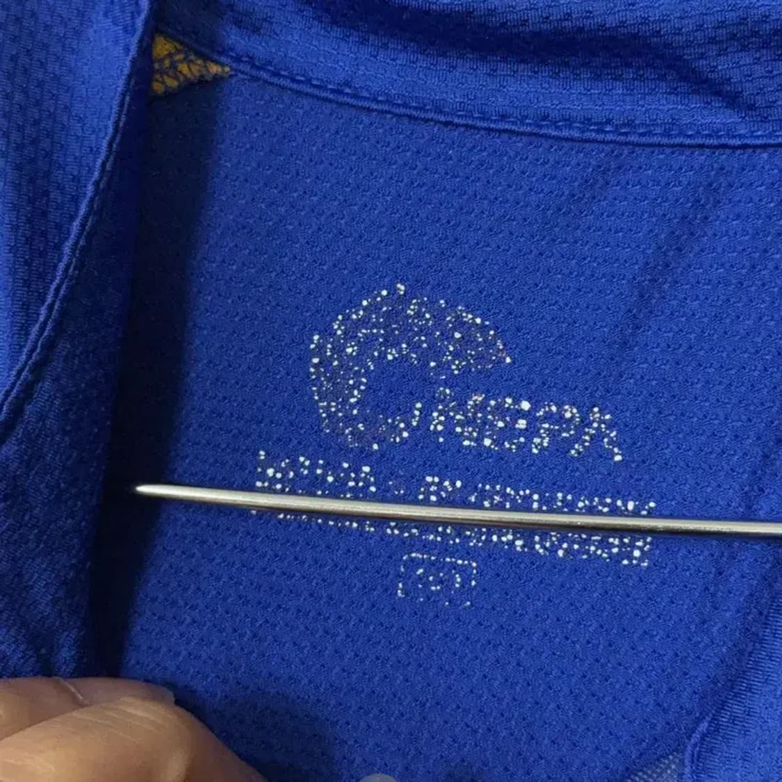 네파 블루 로고 등산 기능성 반집업 반팔티 L 상품이미지5