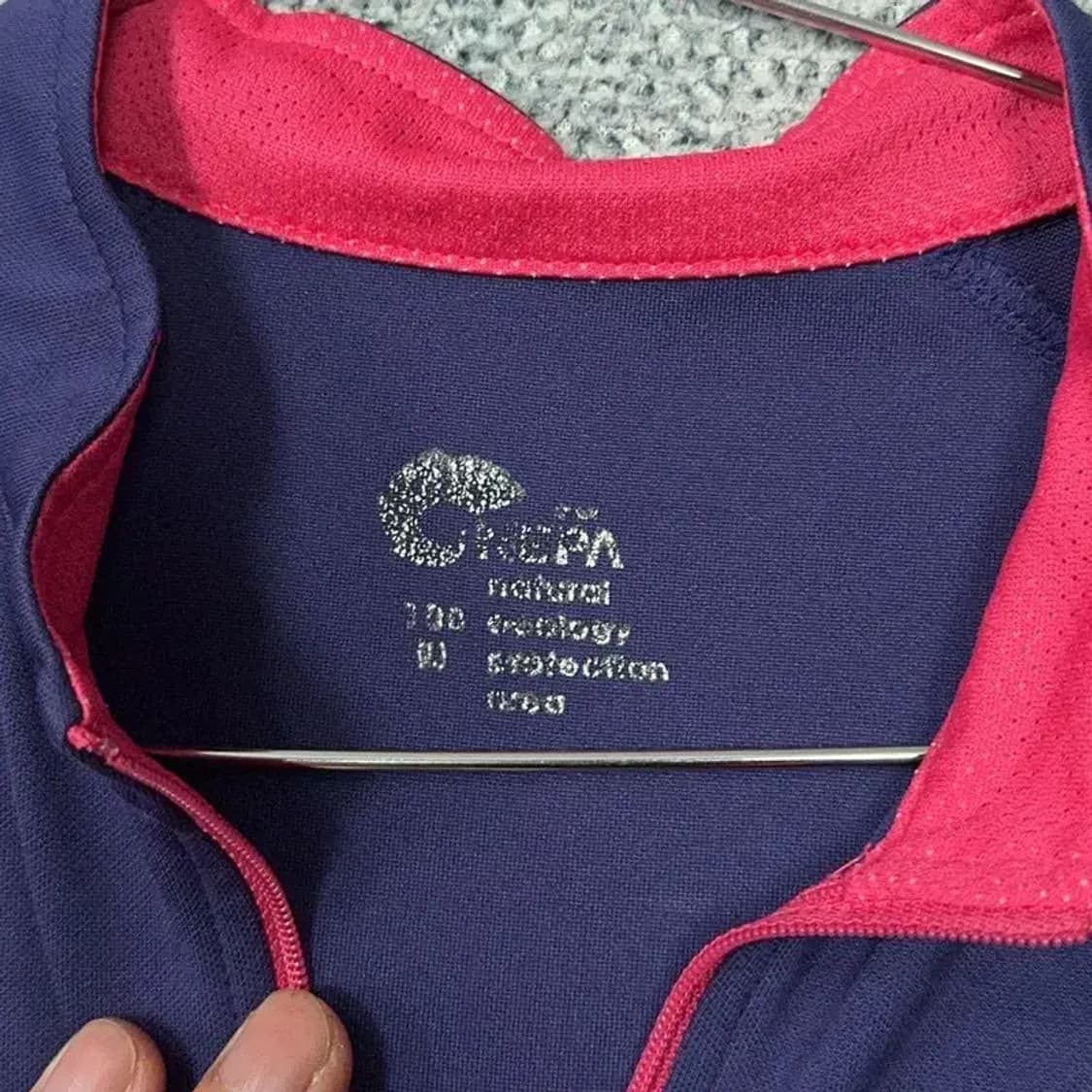 네파 로고 등산 기능성 반집업 반팔티 100 상품이미지3