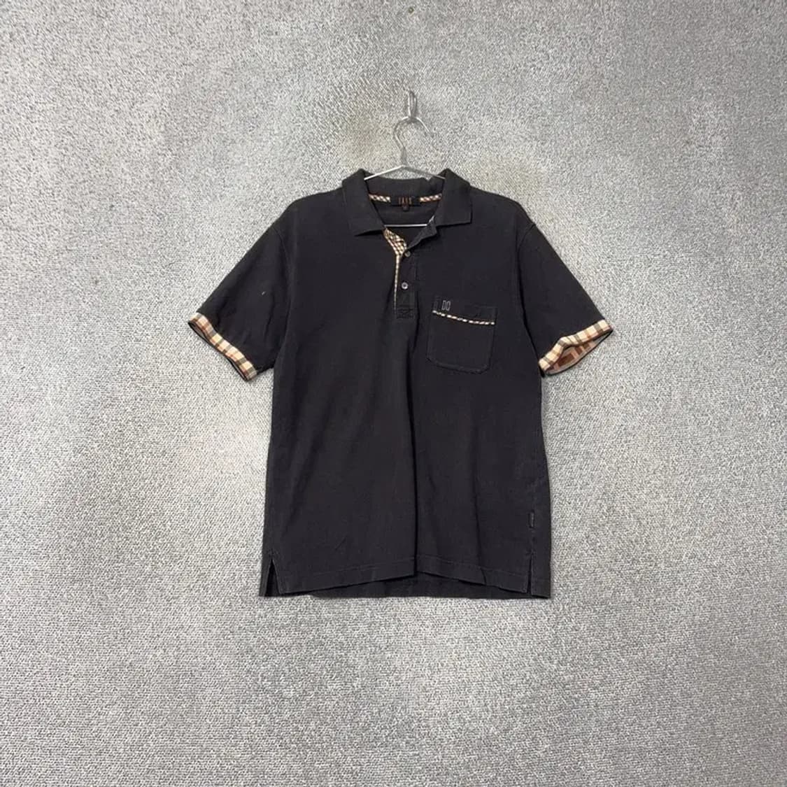 닥스 블랙 캐주얼 남성 반팔 카라티 M 상품이미지1