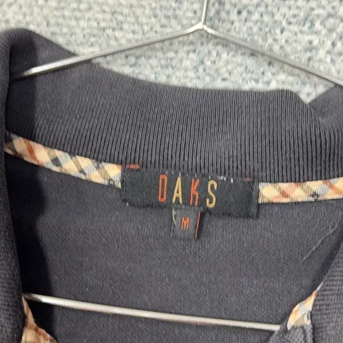 닥스 블랙 캐주얼 남성 반팔 카라티 M 상품이미지3