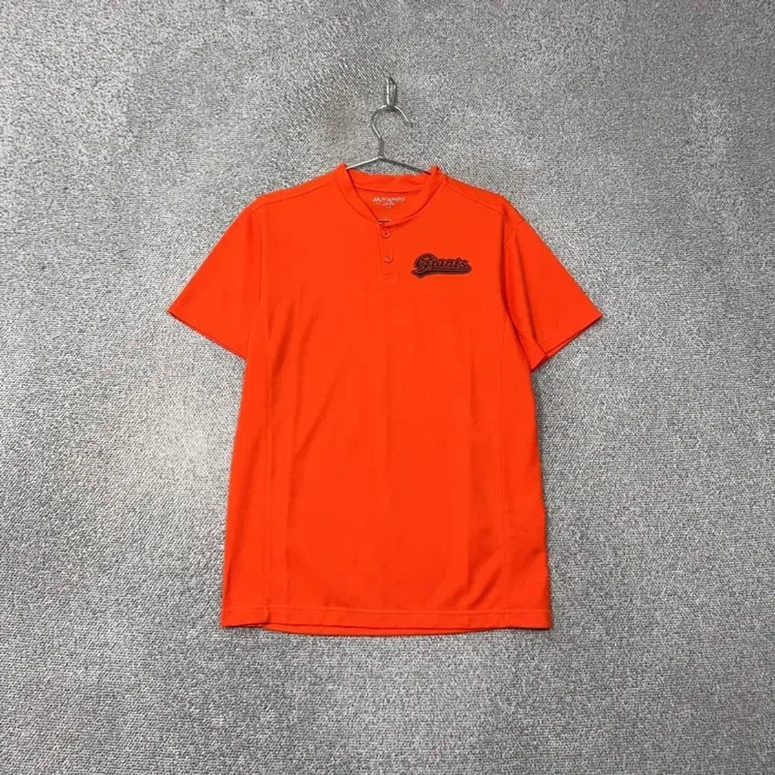 마제스틱 오렌지 버튼 기능성 반팔티 100 상품이미지1