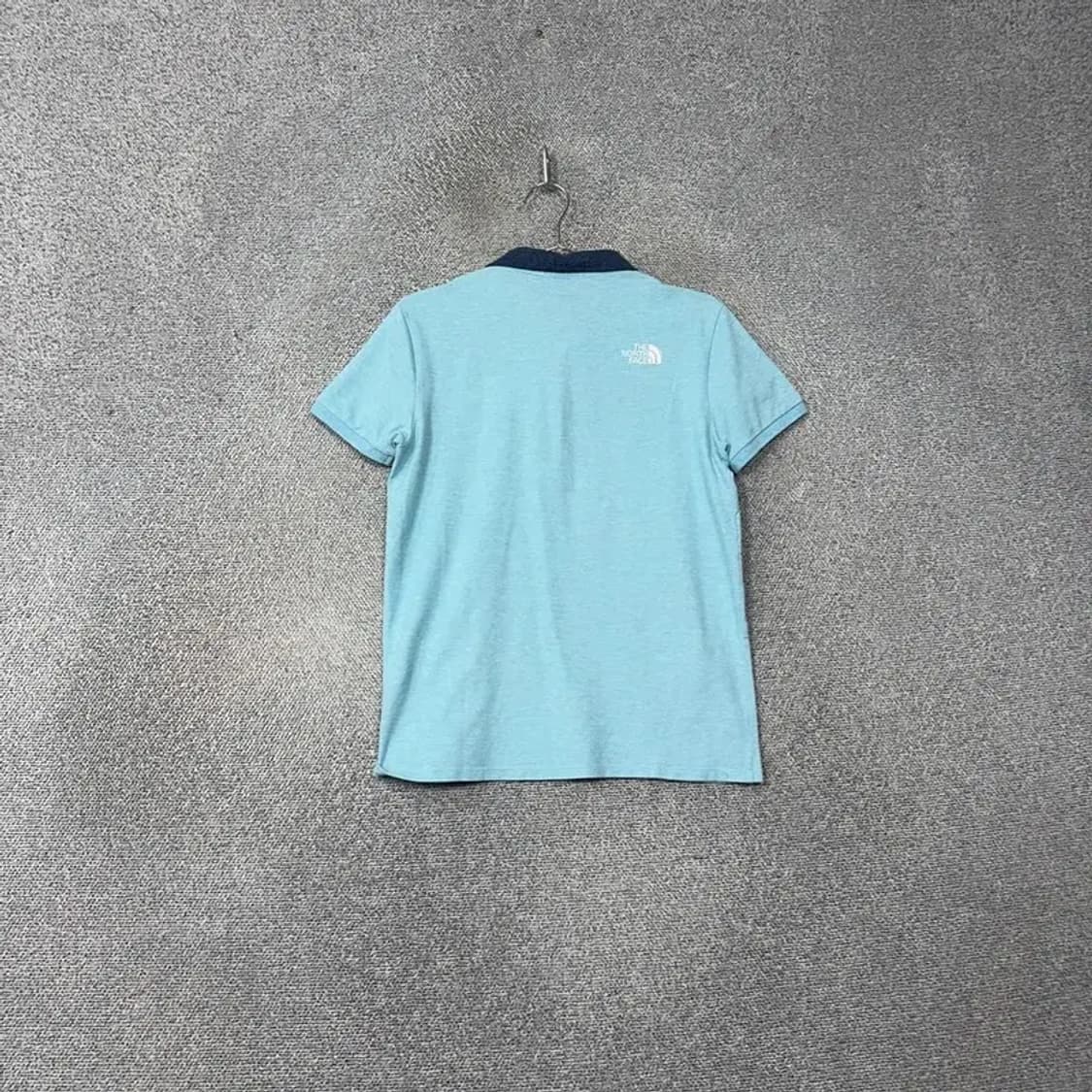 노스페이스 라이트 블루 로고 남성 기능성 반팔 카라티 S 상품이미지2