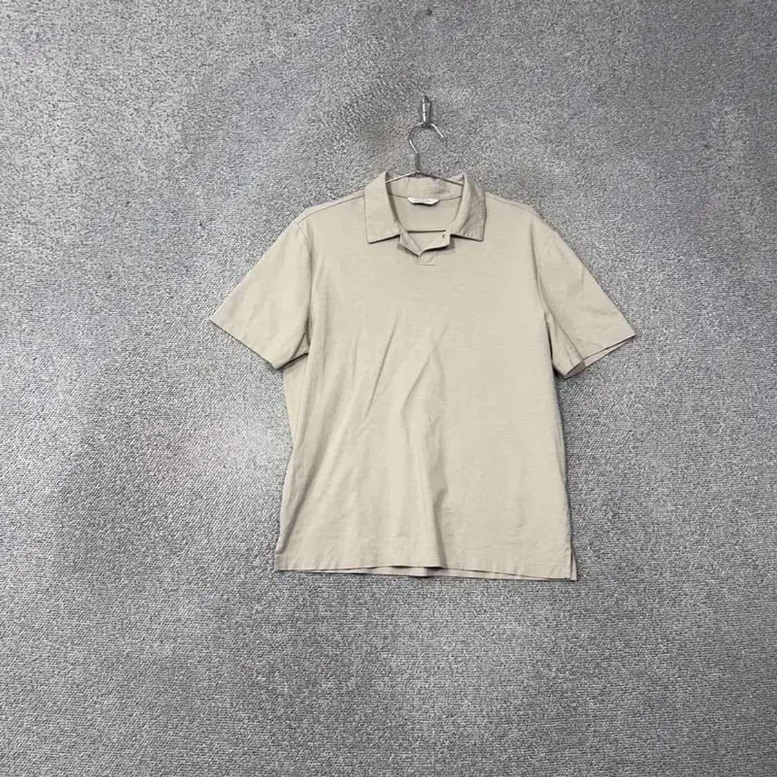 마인드브릿지 크림 베이지 기능성 남성 반팔 카라티 100 상품이미지1