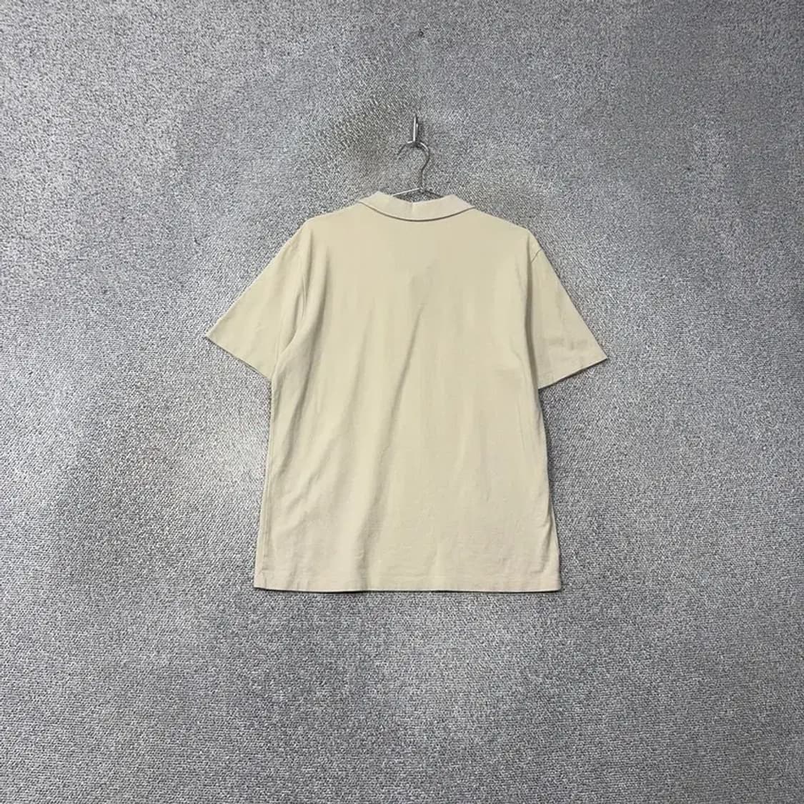 마인드브릿지 베이지 남성 캐주얼 반팔 카라티 100 상품이미지2