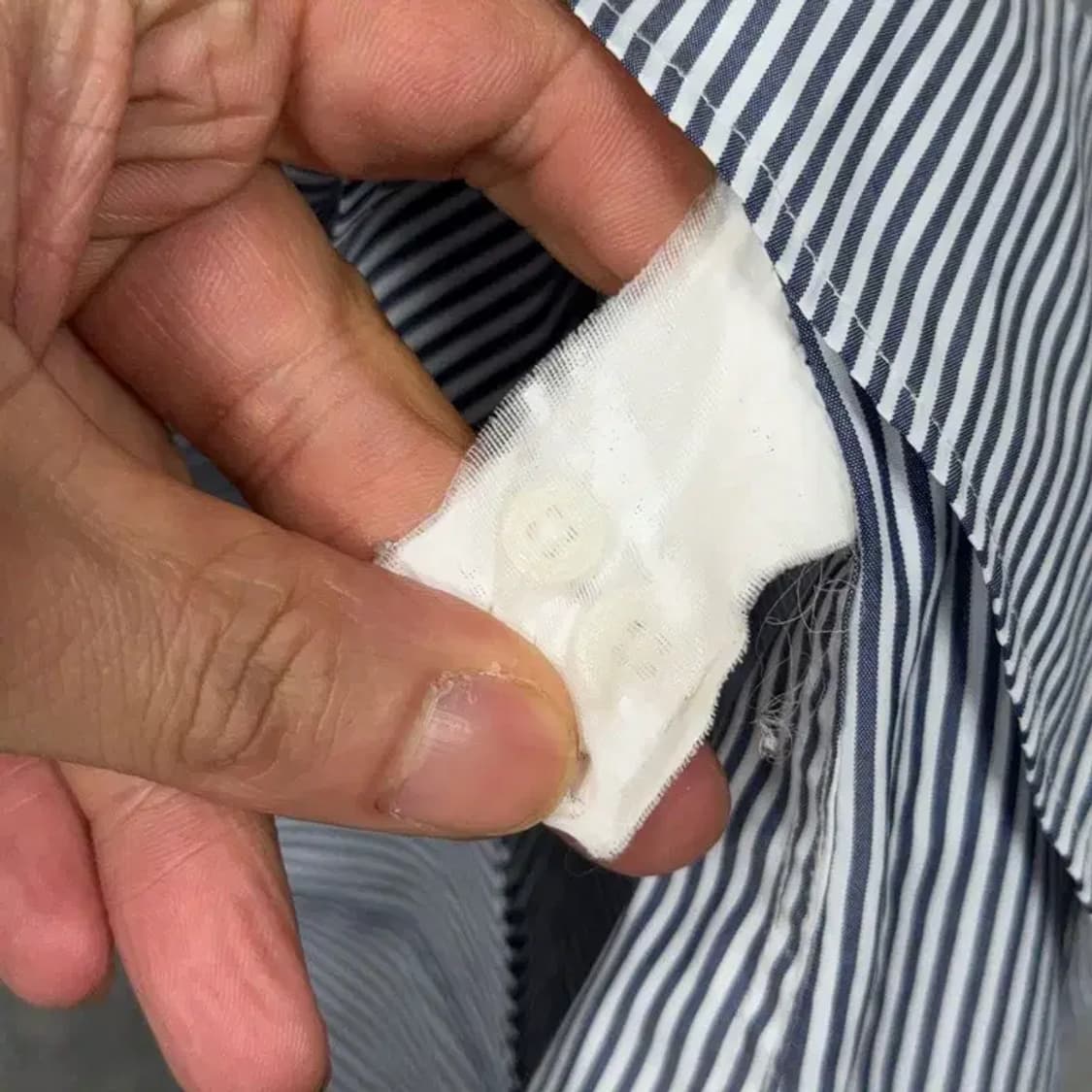 마인드브릿지 스트라이프 블루 셔츠 95 상품이미지3