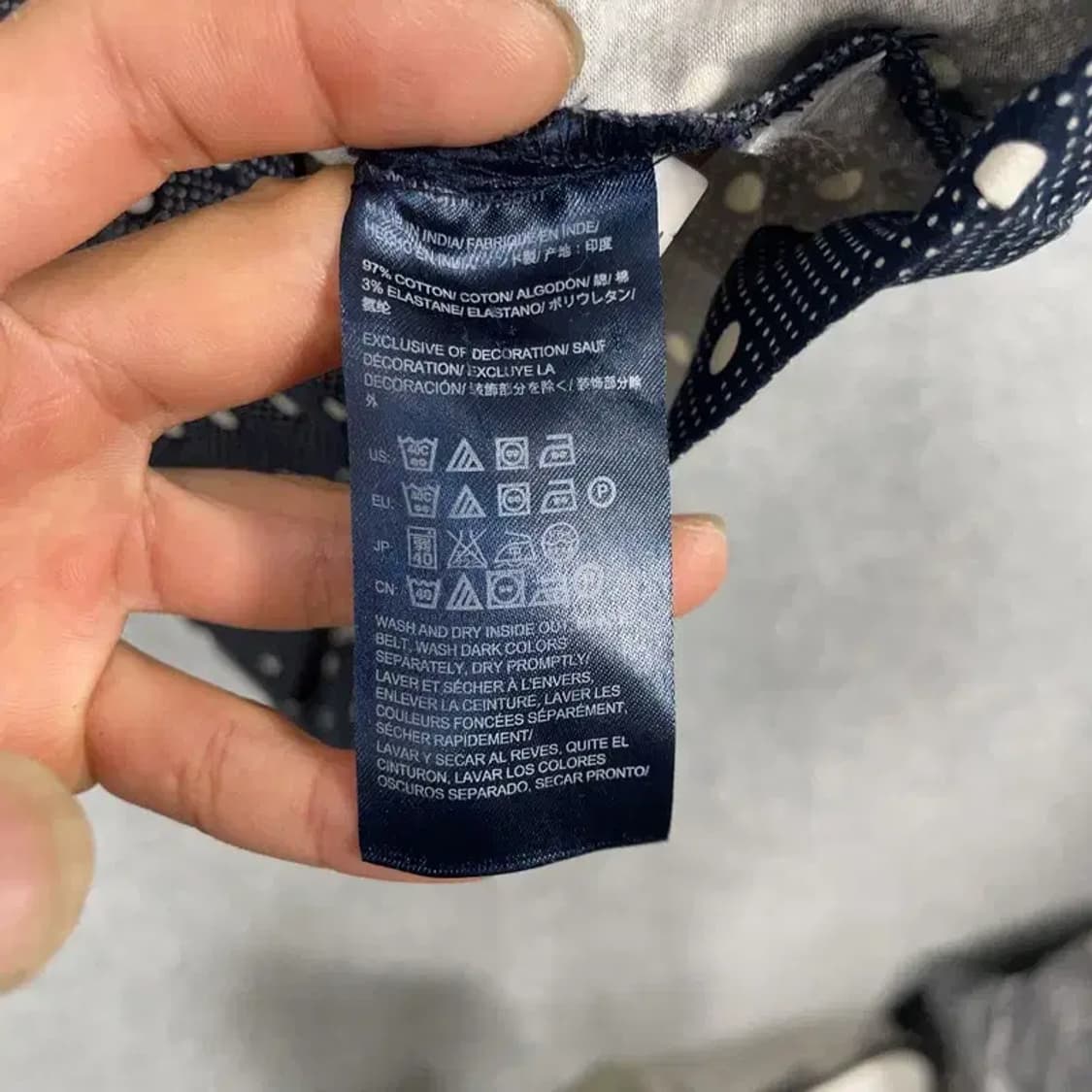 타미힐피거 도트 네이비 민소매 원피스 4 상품이미지6