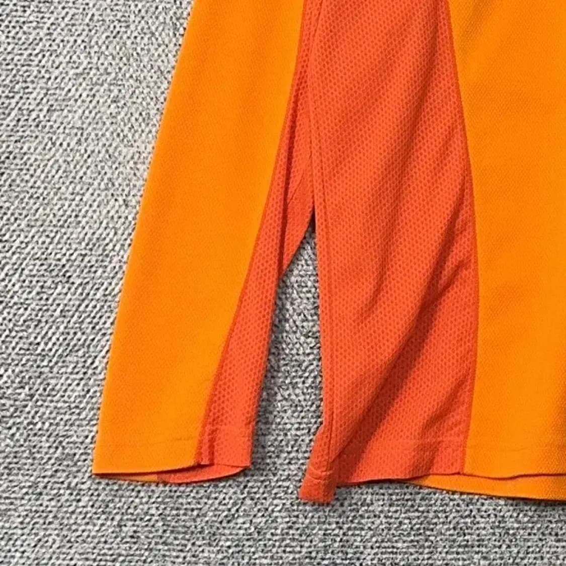콜롬비아 등산 기능성 반집업 오렌지 긴팔티 L 상품이미지3