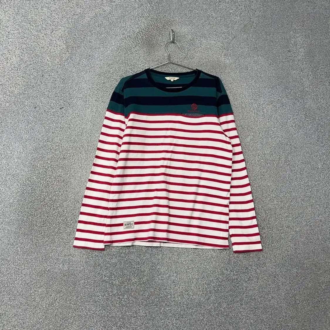 빈폴 스트라이프 캐주얼 긴팔티 105 상품이미지1