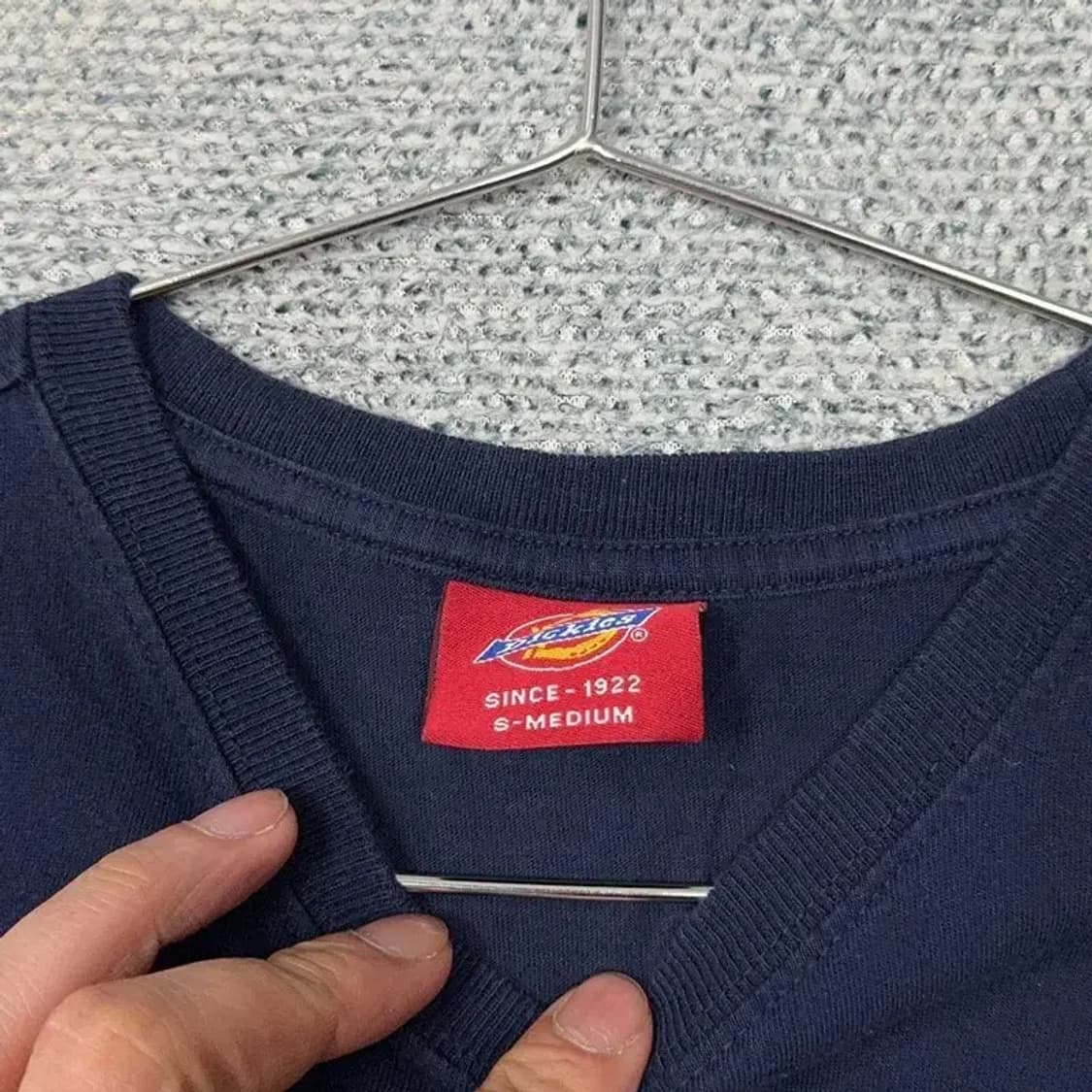 디키즈 로고 프린팅 네이비 반팔 티 S-M 상품이미지3