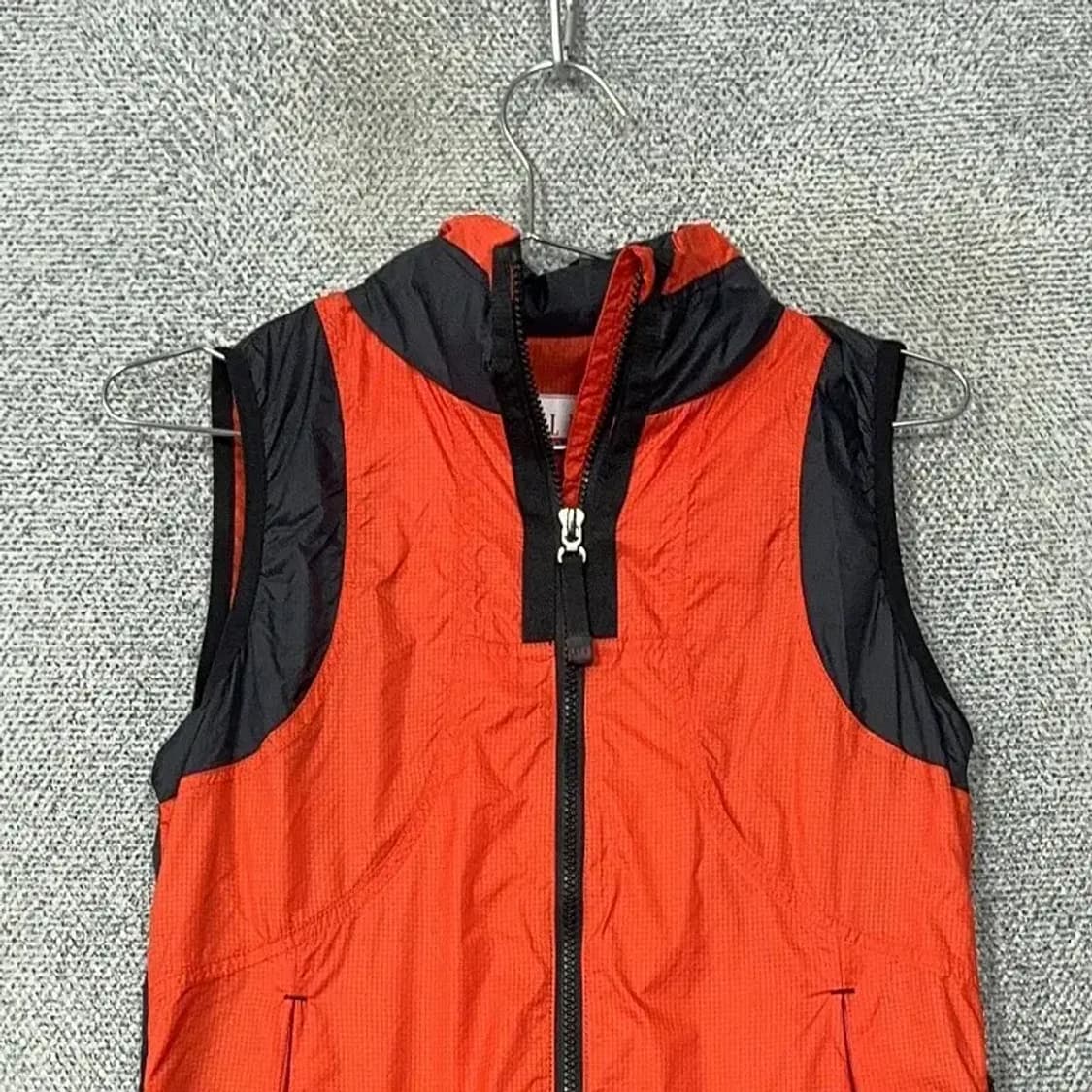 엘르 아웃도어 오렌지 기능성 여성 조끼 바람막이 90 상품이미지3