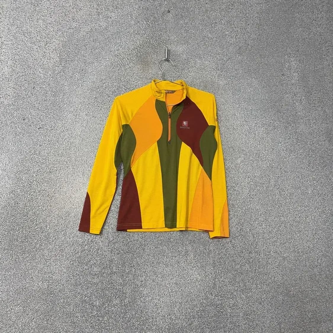 블랙야크 옐로우 여성 등산 기능성 반집업 긴팔티 90 상품이미지1