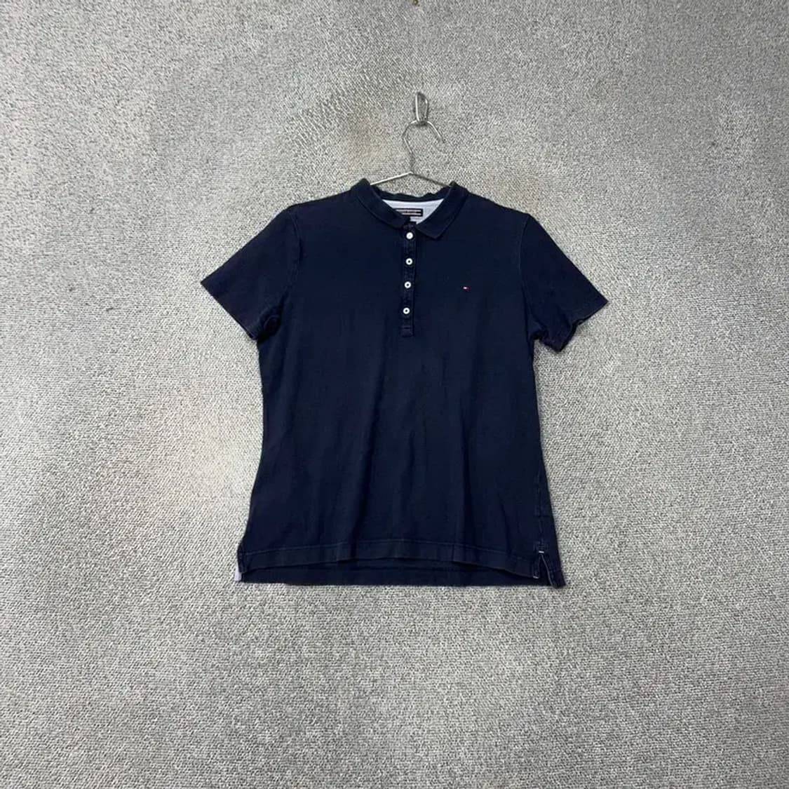 타미힐피거 네이비 여성 반팔 카라티 L 상품이미지1