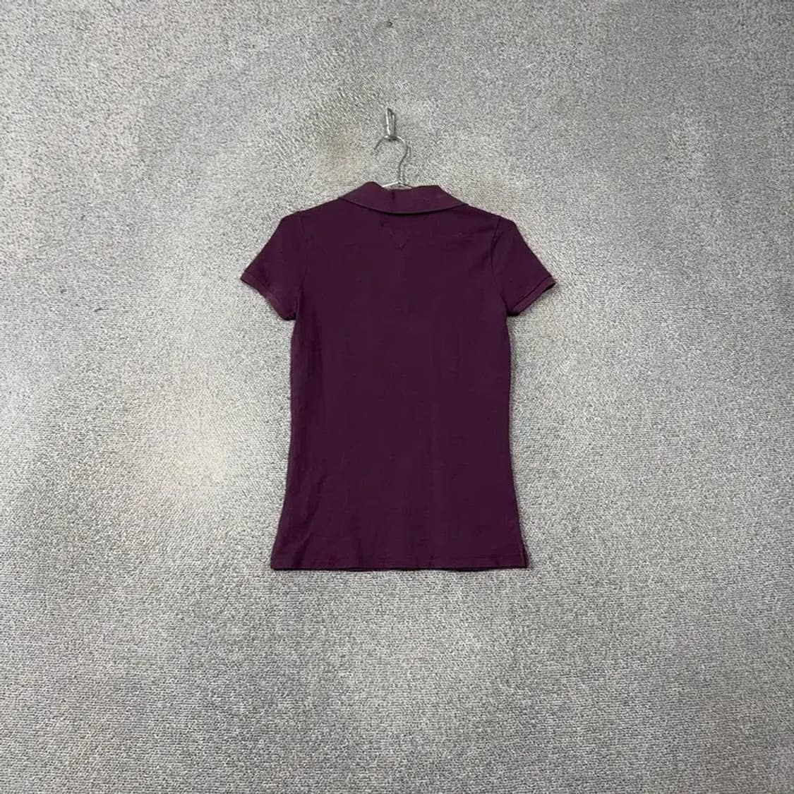 타미힐피거 퍼플 로고 빈티지 반팔 카라티 SMALL 상품이미지2