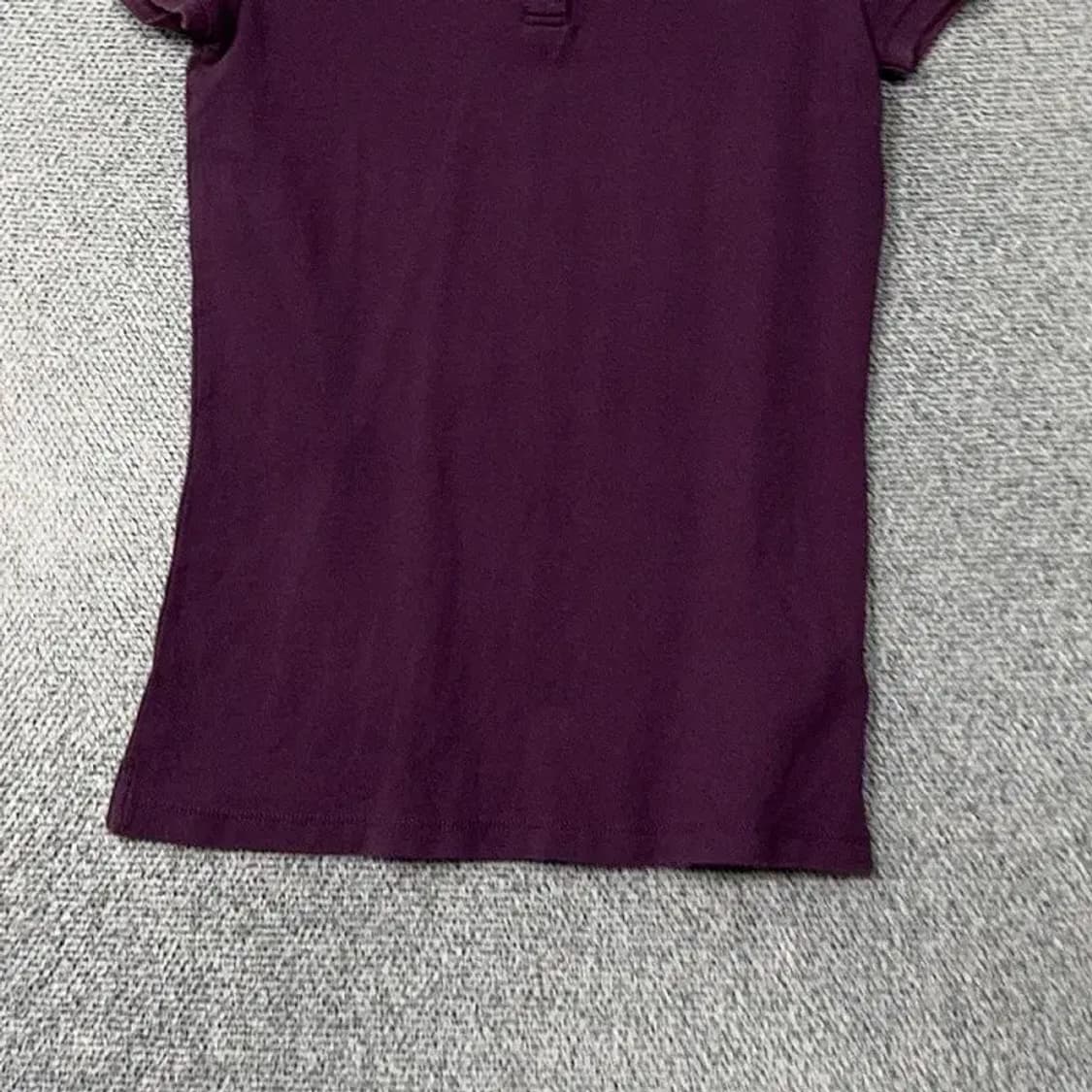 타미힐피거 퍼플 로고 빈티지 반팔 카라티 SMALL 상품이미지4